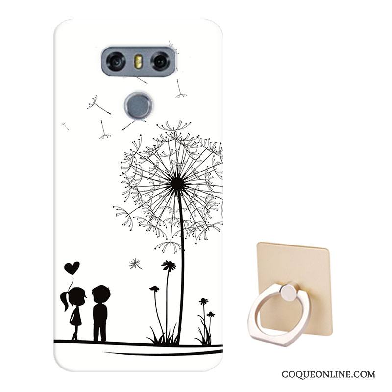 Lg G6 Coque Modèle Fluide Doux Personnalisé Jaune Dessin Animé Protection Téléphone Portable