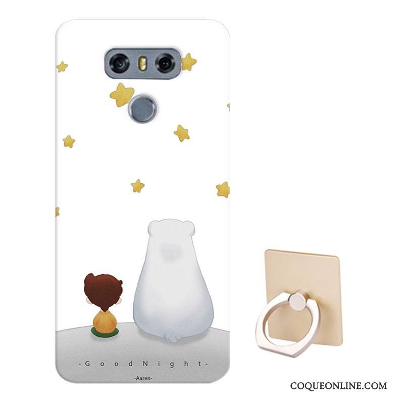 Lg G6 Coque Modèle Fluide Doux Personnalisé Jaune Dessin Animé Protection Téléphone Portable