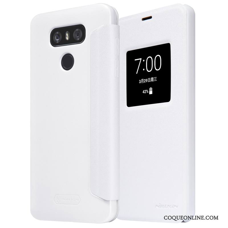 Lg G6 Incassable Étui Housse Or Dormance Noir Coque De Téléphone