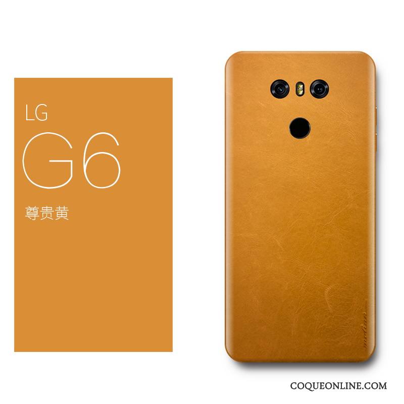 Lg G6 Luxe Cuir Véritable Coque De Téléphone Étui Protection Tout Compris Créatif