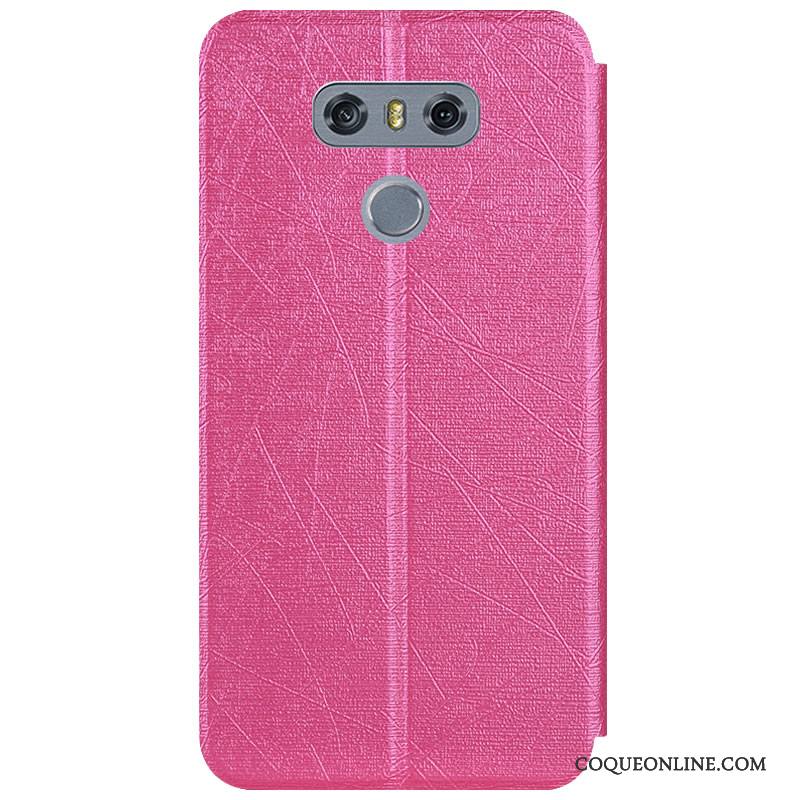 Lg G6 Protection Incassable Support Coque De Téléphone Couleur Rouge Étui