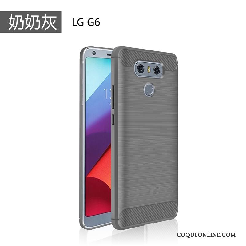 Lg G6 Très Mince Téléphone Portable Incassable Silicone Simple Fluide Doux Coque