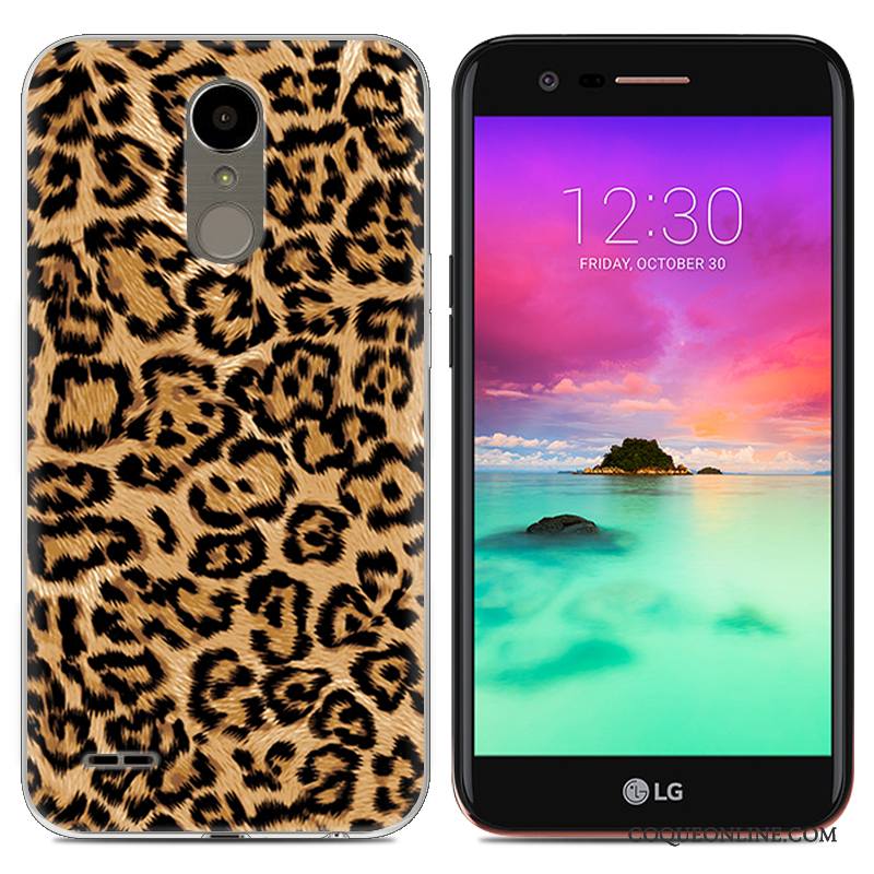 Lg K10 2017 Coque De Téléphone Étui Créatif Bleu Silicone Tendance Très Mince