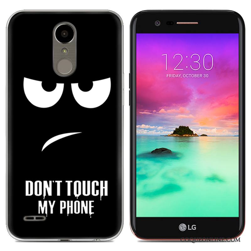 Lg K10 2017 Coque De Téléphone Étui Créatif Bleu Silicone Tendance Très Mince