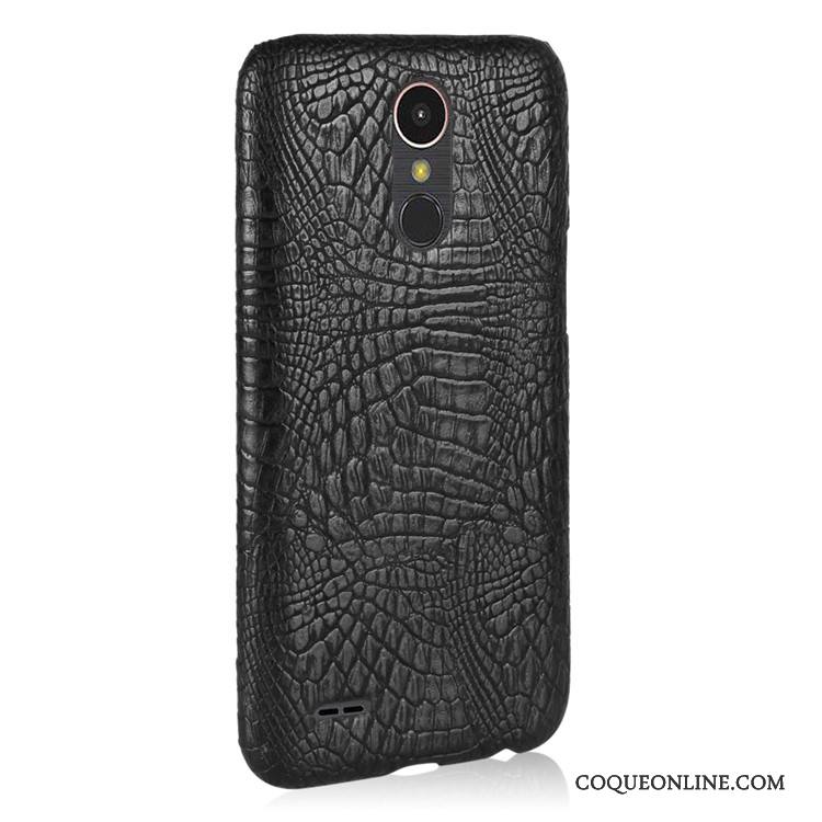 Lg K10 2017 Étui Coque Vintage Jaune Incassable Crocodile Protection