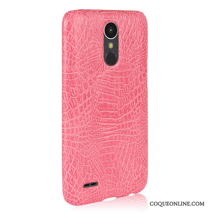 Lg K10 2017 Étui Coque Vintage Jaune Incassable Crocodile Protection