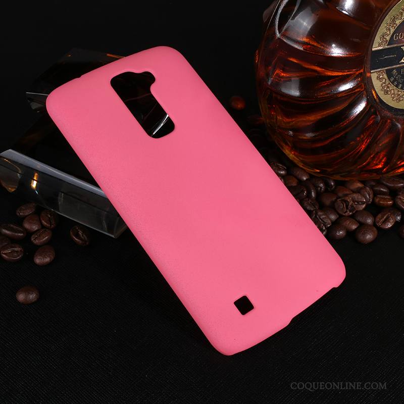 Lg K10 Coque De Téléphone Rose Étui Protection Difficile Téléphone Portable Délavé En Daim