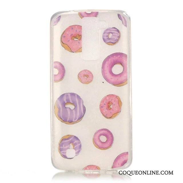 Lg K10 Coque Rose Silicone Étui Créatif Tout Compris De Téléphone