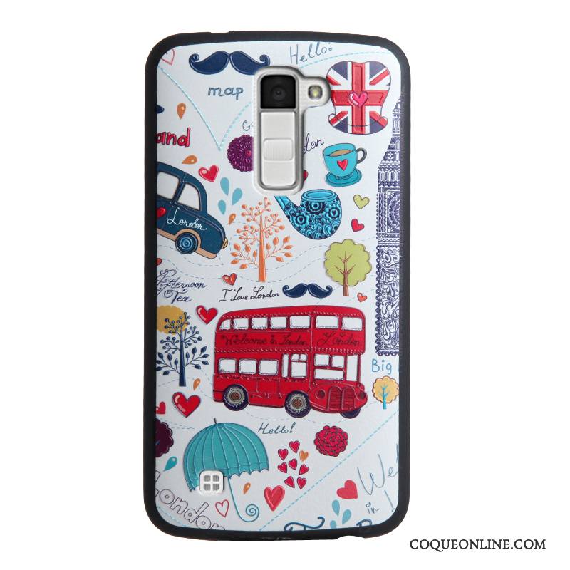 Lg K10 Étui Fluide Doux Protection Multicolore Silicone Coque De Téléphone Gaufrage