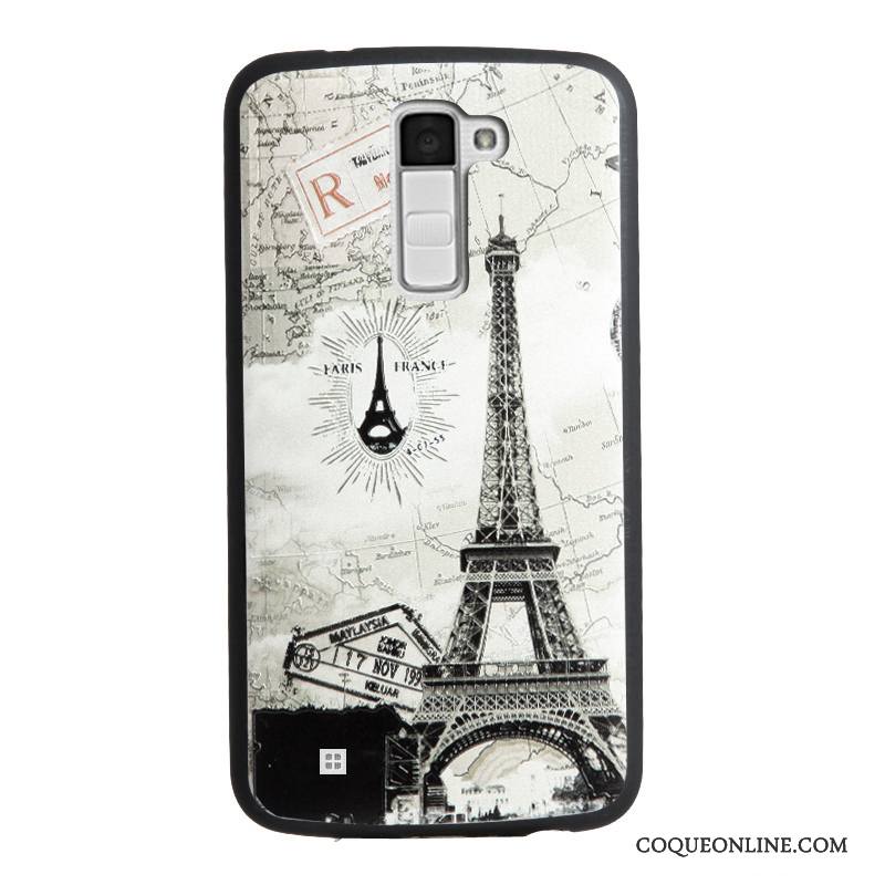 Lg K10 Étui Fluide Doux Protection Multicolore Silicone Coque De Téléphone Gaufrage