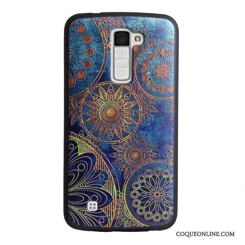 Lg K10 Étui Fluide Doux Protection Multicolore Silicone Coque De Téléphone Gaufrage