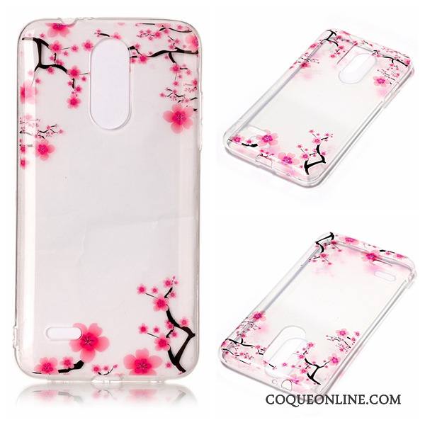 Lg K4 2017 Coque Haute Fluide Doux Rose Étui Sac Pu Protection