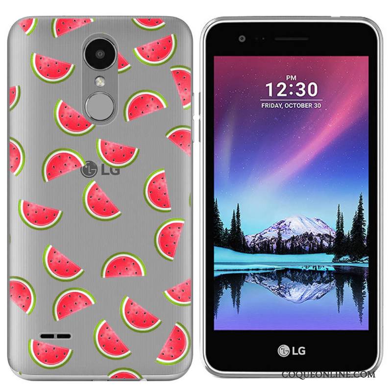 Lg K4 2017 Fruit Jaune Étui Coque De Téléphone Fluide Doux Nouveau En Silicone