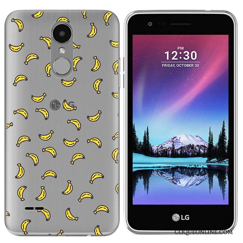 Lg K4 2017 Fruit Jaune Étui Coque De Téléphone Fluide Doux Nouveau En Silicone