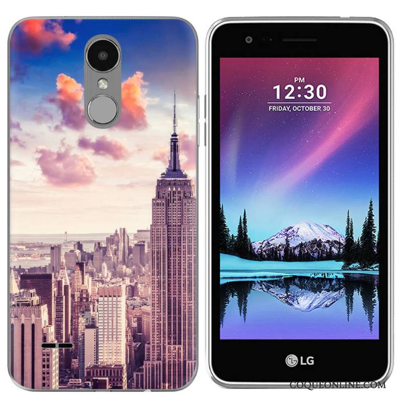 Lg K4 2017 Paysage Étui Vert Europe Coque En Silicone De Téléphone Créatif