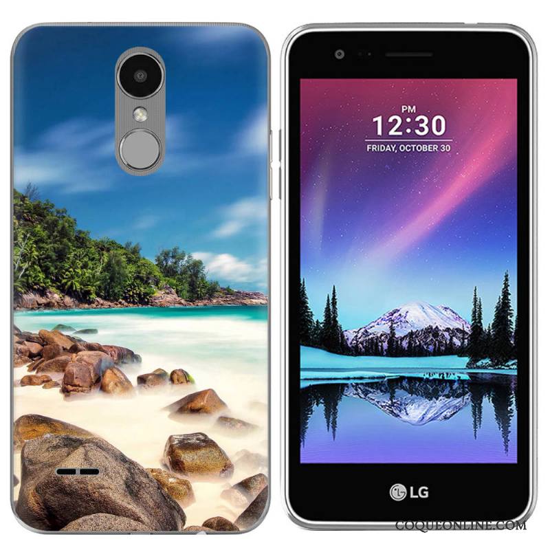 Lg K4 2017 Paysage Étui Vert Europe Coque En Silicone De Téléphone Créatif