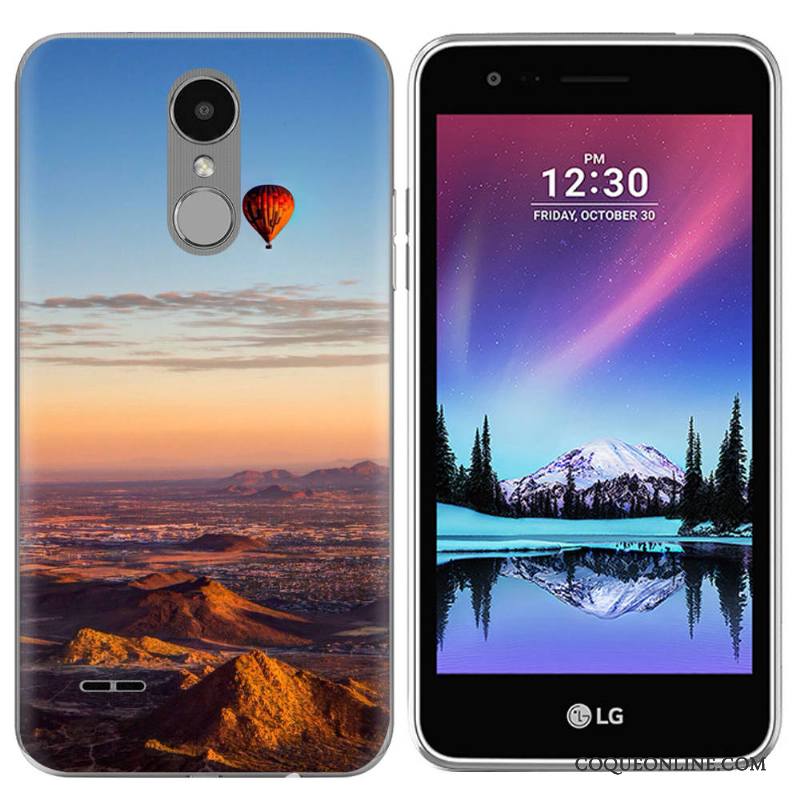 Lg K4 2017 Paysage Étui Vert Europe Coque En Silicone De Téléphone Créatif