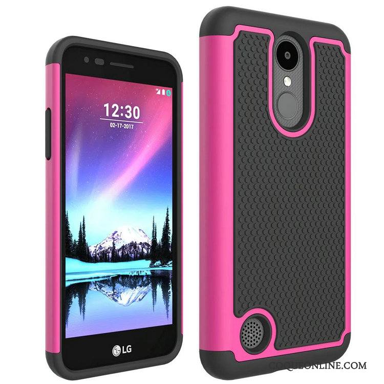 Lg K4 2017 Étui Modèle Fleurie Coque De Téléphone Protection Téléphone Portable Incassable Violet