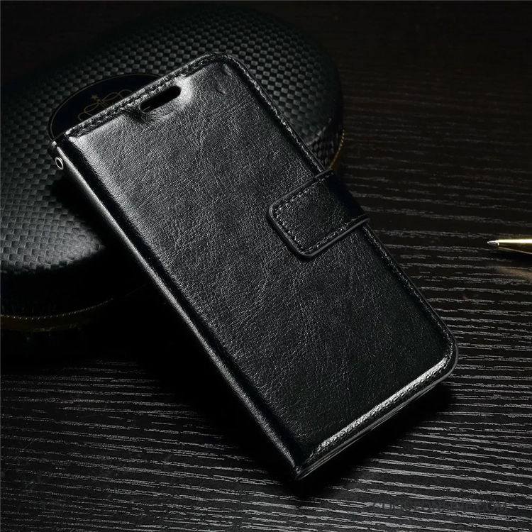 Lg K4 Une Agrafe Étui En Cuir Coque De Téléphone Bordure Carte Téléphone Portable Fluide Doux