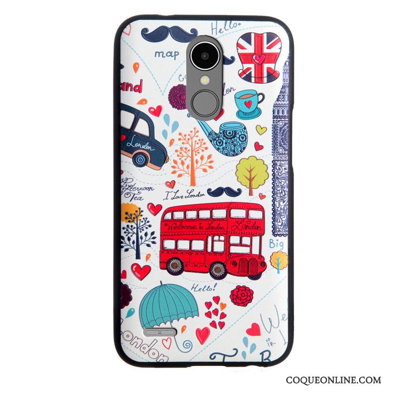 Lg K8 2017 Coque De Téléphone Créatif Incassable Gaufrage Multicolore Fluide Doux Tout Compris