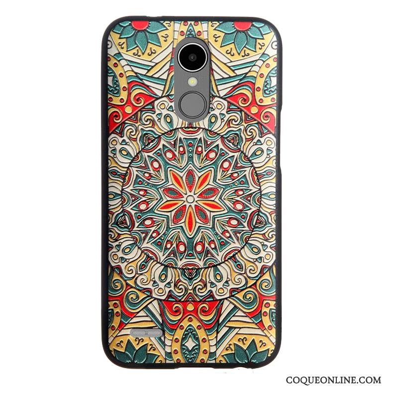 Lg K8 2017 Coque De Téléphone Créatif Incassable Gaufrage Multicolore Fluide Doux Tout Compris