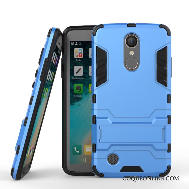 Lg K8 2017 Incassable Support Coque De Téléphone Business Protection Bleu Clair