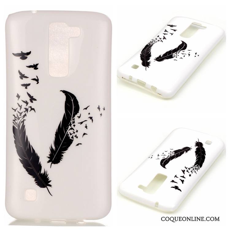 Lg K8 Coque Protection Incassable Étui Fluide Doux Silicone Ornements Suspendus Dessin Animé