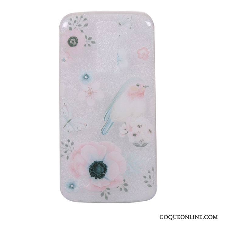 Lg K8 Dessin Animé Fluide Doux Peinture Coque De Téléphone Téléphone Portable Paysage Étui