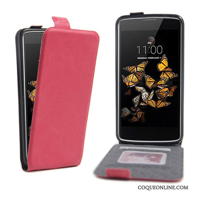 Lg K8 Étui En Cuir Noir Modèle Fleurie Coque De Téléphone Carte Vintage Support