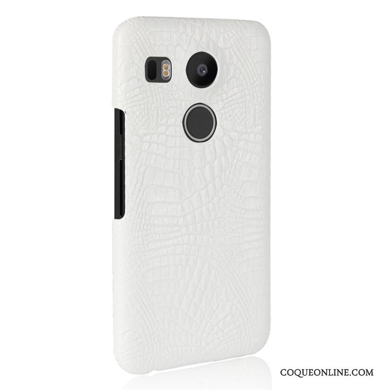 Lg Nexus 5x Coque Crocodile Modèle Business Modèle Fleurie Jaune Difficile Cuir Délavé En Daim