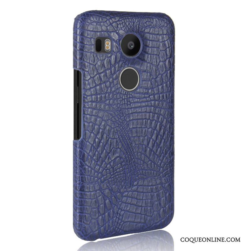 Lg Nexus 5x Coque Crocodile Modèle Business Modèle Fleurie Jaune Difficile Cuir Délavé En Daim