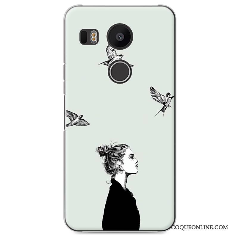 Lg Nexus 5x Coque Protection Téléphone Portable Étui Amoureux Tendance Vert