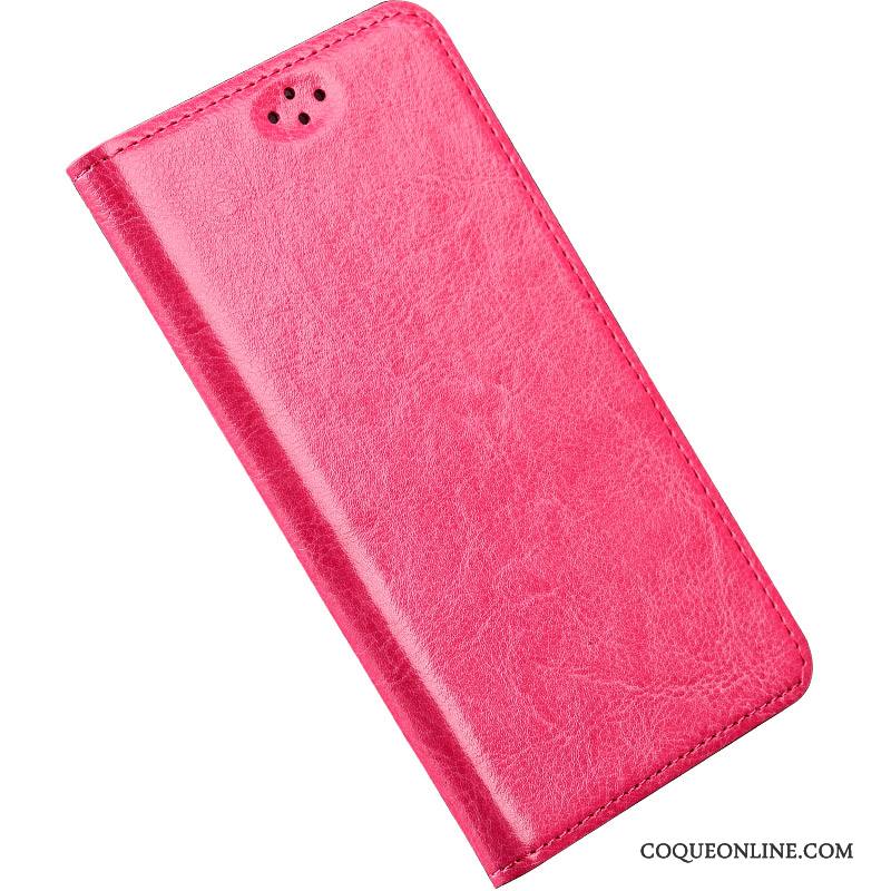 Lg Nexus 5x Coque Simple Étui Incassable Luxe Protection Vin Rouge Cuir Véritable