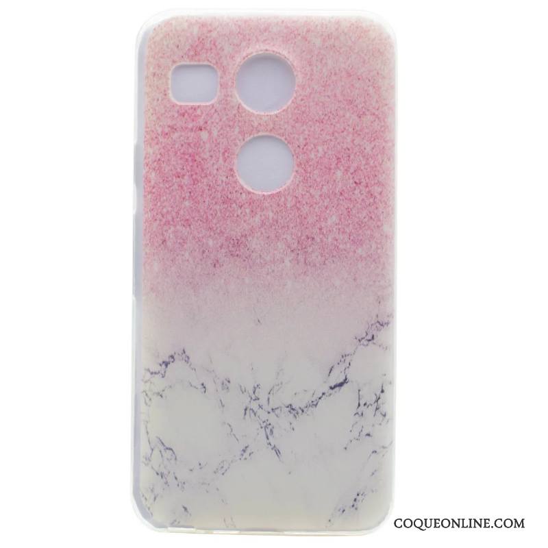 Lg Nexus 5x Coque Violet Protection Dessin Animé Fluide Doux Étui De Téléphone