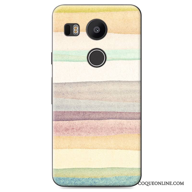 Lg Nexus 5x Incassable Difficile Coque Étui Peinture Bleu De Téléphone