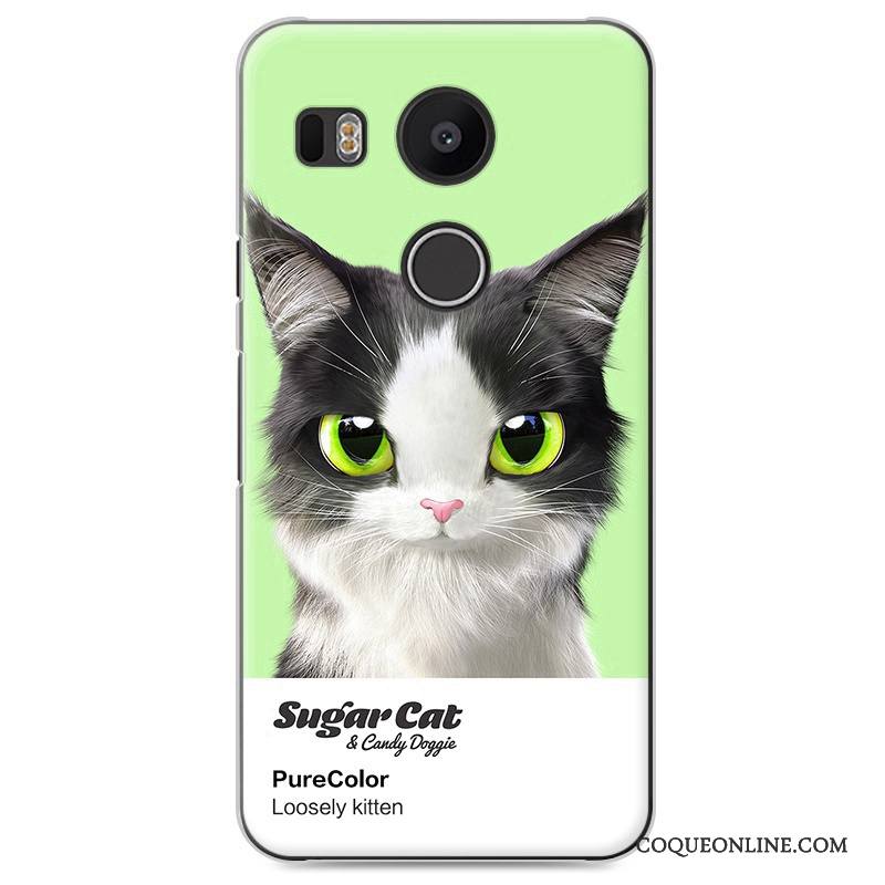 Lg Nexus 5x Incassable Mignonne Difficile Étui Coque De Téléphone Vert Dessin Animé