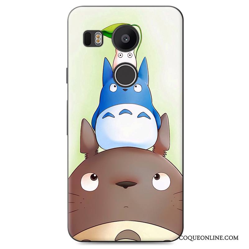 Lg Nexus 5x Peinture Étui Bleu Difficile Coque Dessin Animé De Téléphone