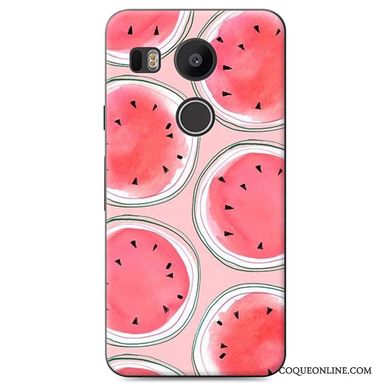 Lg Nexus 5x Peinture Étui Bleu Difficile Coque Dessin Animé De Téléphone