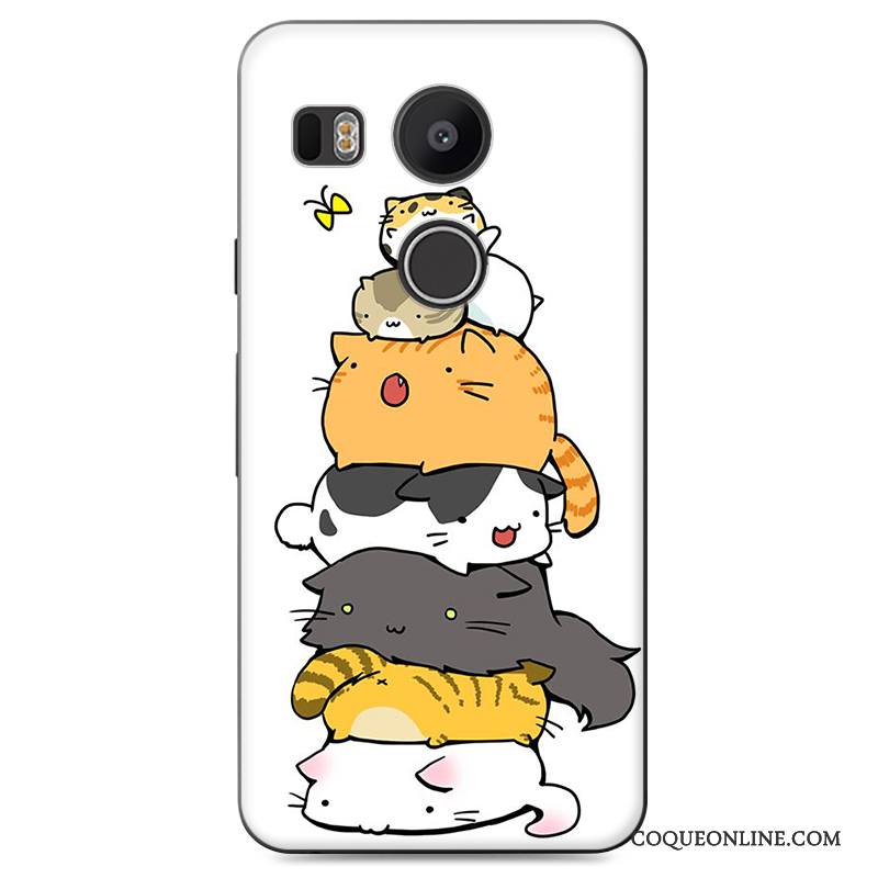 Lg Nexus 5x Peinture Étui Bleu Difficile Coque Dessin Animé De Téléphone