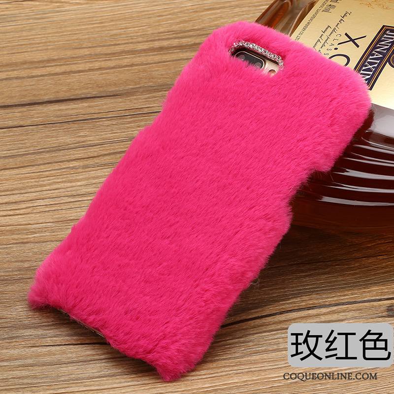 Lg Q6 Coque Bleu Incassable Charmant Mode Étui Peluche Marque De Tendance