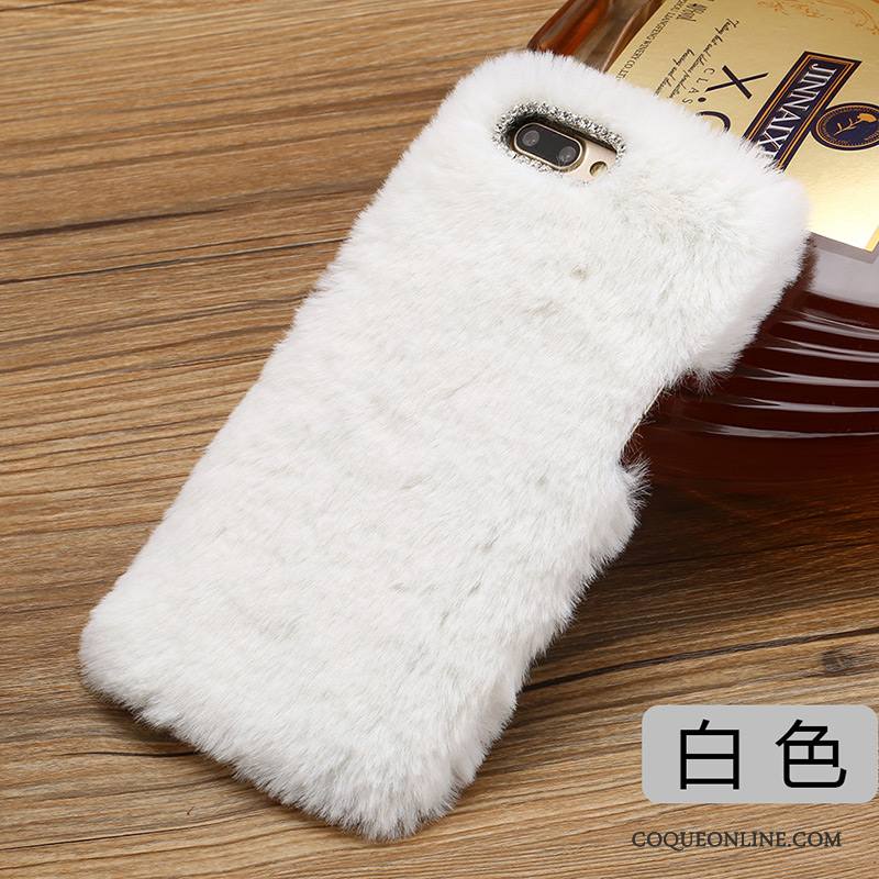 Lg Q6 Coque Bleu Incassable Charmant Mode Étui Peluche Marque De Tendance