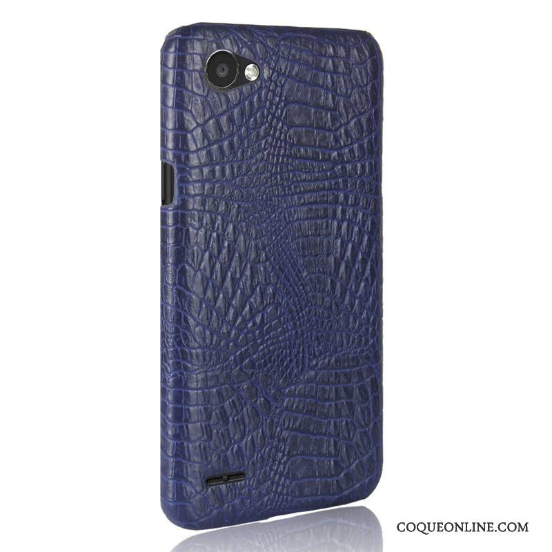 Lg Q6 Coque Business Modèle Fleurie Bleu Clair Tendance De Téléphone Légère