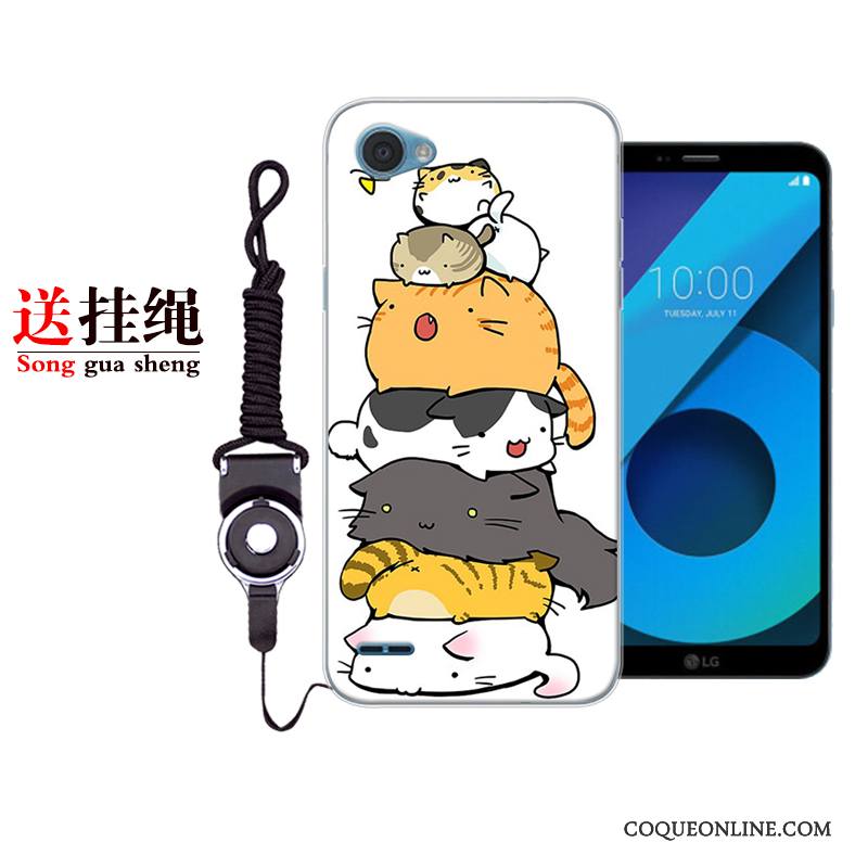 Lg Q6 Coque Charmant Personnalité Silicone Étui Dessin Animé Fluide Doux Protection