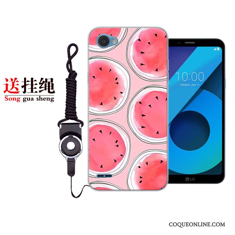 Lg Q6 Coque Charmant Personnalité Silicone Étui Dessin Animé Fluide Doux Protection