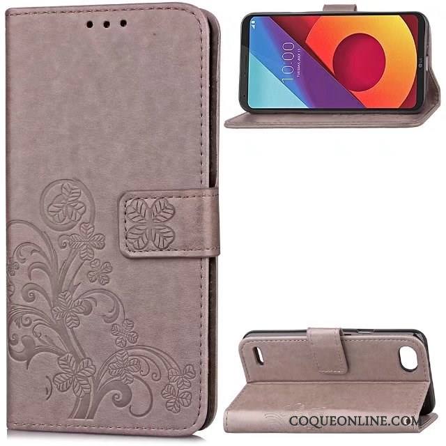 Lg Q6 Coque Étui Housse Protection Étui En Cuir Créatif Téléphone Portable Violet