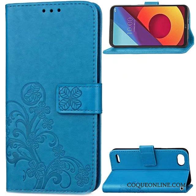 Lg Q6 Coque Étui Ornements Suspendus Créatif Protection Fluide Doux Rouge Incassable