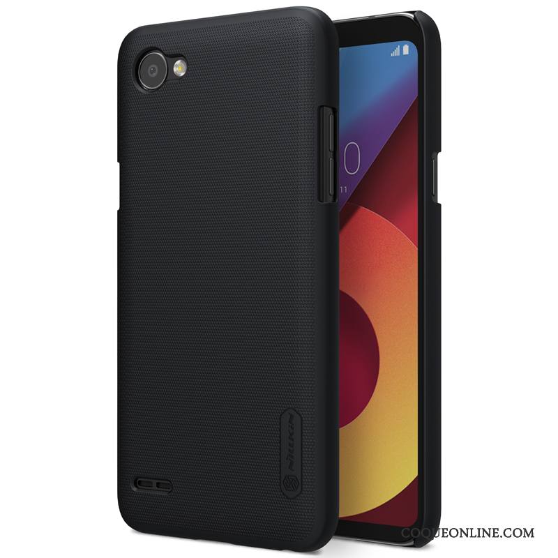 Lg Q6 Difficile Étui Couvercle Arrière Protection Coque De Téléphone Délavé En Daim Téléphone Portable