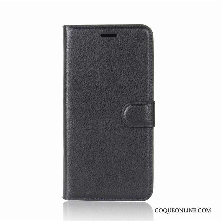 Lg Q6 Incassable Coque Protection Étui En Cuir Rouge Housse Portefeuille