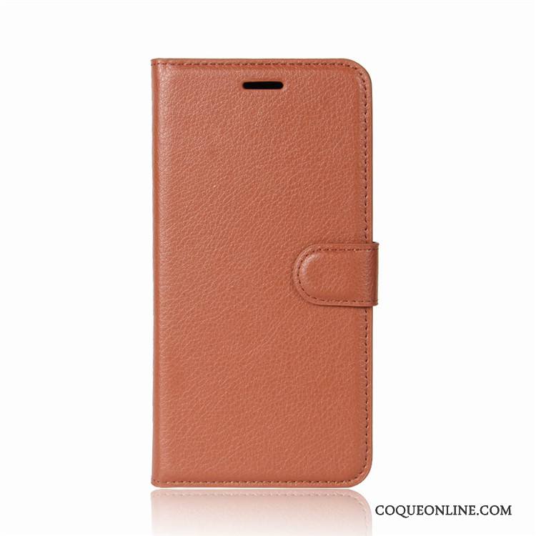 Lg Q6 Incassable Coque Protection Étui En Cuir Rouge Housse Portefeuille