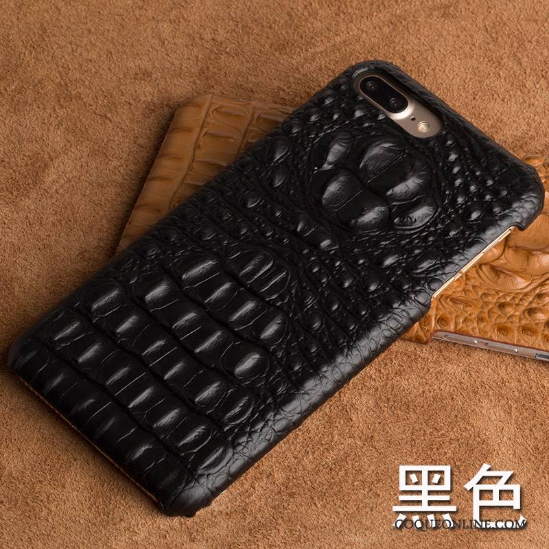 Lg Q6 Marque De Tendance Crocodile Modèle Coque De Téléphone Incassable Créatif Difficile Cuir Véritable